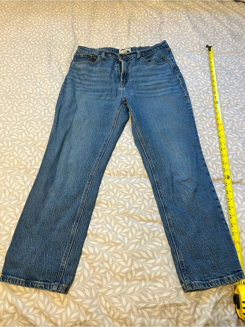 Classic Blue Denim Jeans - Straight Leg